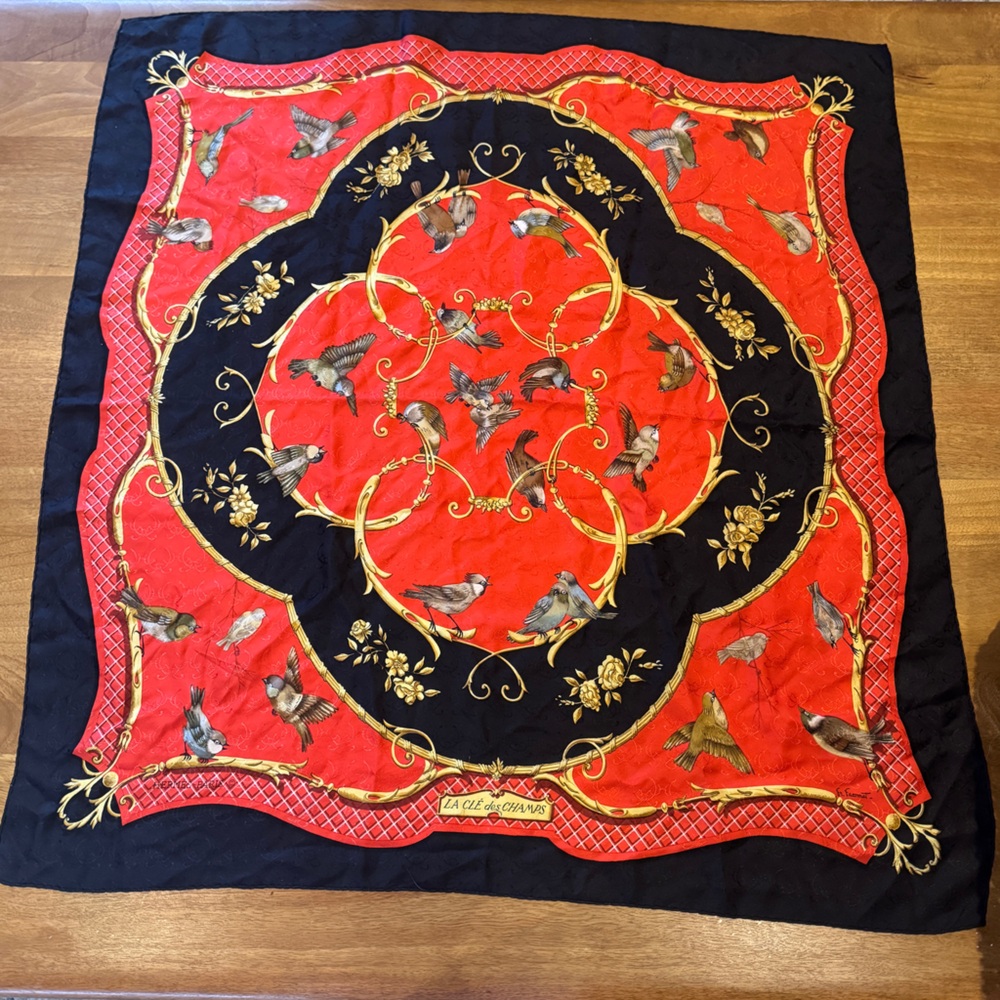 Hermés  “La Clé des Champs” Silk designed by Franćois Faecanet in 1965